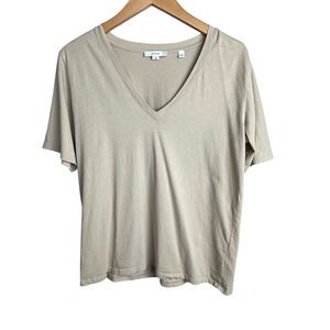 Vince Essential Pima Cotton V-Neck T-Shirt Women's M‎ Short Sleeve